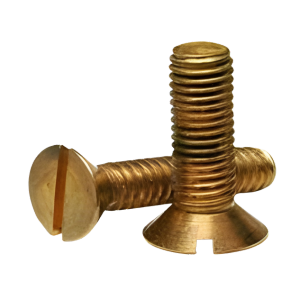 #6 X 1/2" Silicon Bronze Wood Screws – Oval Head Slotted Drive, 50-Pack By Fastenere