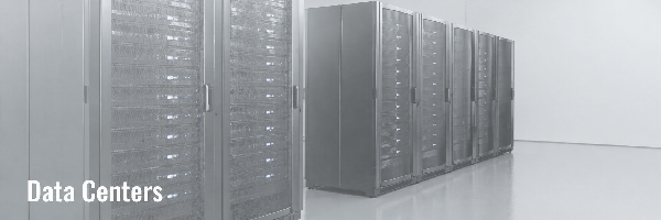 Data center server racks used for infrastructure and equipment mounting
