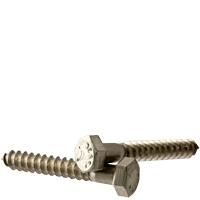 STAINLESS 18 8 HEX LAG SCREW (INCH)