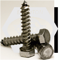 Hex Lag Screw, Plain, Low Carbon (Inch)