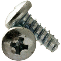 Thread Cutting Screw, Type 25(Bt), Zinc, Low Carbon (Inch)