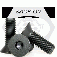 Flat Socket Cap Screw, Thermal Black Oxide, Alloy (Inch)