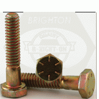 Hex Head Cap Screw 1/4-20X1-1/2 Gr 8 Zinc Yellow