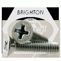 Machine Screw, Flat Head Phillips, Zinc Cr+3 (Inch)