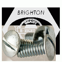 Machine Screw, Truss Head Slotted, Zinc Cr+3 (Inch)