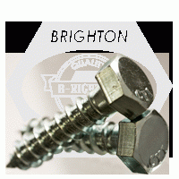 Hex Lag Screw, Zinc Cr+3 (Inch)