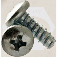 Thread Cutting Screw, Type 25(Bt), Zinc (Inch)