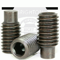 Full Dog Point Socket Set Screw, Thermal Black Oxide, Alloy (Inch)