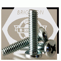 Machine Screw, Pan Head Phillips, Zinc Cr+3 (Inch)