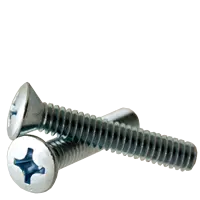 Machine Screw, Oval Head Phillips, Zinc Cr+3 