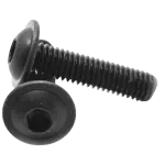 Metric Class 10.9 Button Flange Socket Screw, ISO 7380 2 Thermal Black Oxide