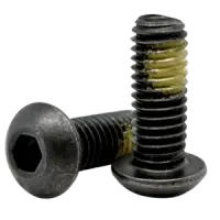 Button Socket Cap, Nylon Patch, Thermal Black Oxide, Alloy (Inch)