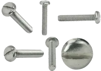 Stainless 18 8 Machine Screw, Pan Slotted (Inch)
