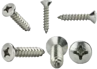Self Tapping Screw, Phillips Oval Head, Type A, Stainless Steel 18 8 (Inch)
