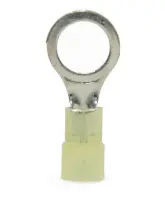 Ring Terminal, Non Insulated, 12-10 Wire Size, 3/8\