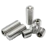 Flat Point Socket Set Screws, Stainless Steel 18 8