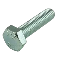 Metric 8.8 Hex Head Cap Screw Clear Zinc DIN 933/961 &ndash; M5-0.80 x 20 MM
