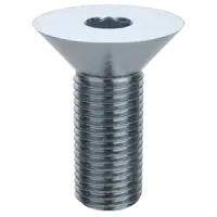 Metric 12.9 Flat Socket Cap, Din 7991, Zinc Bake Cr+3, Alloy
