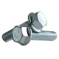 Metric Class 10.9 Hex Flange Screw, Non Serrated, DIN 6921, Zinc CR+3