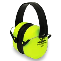 Bullhead Safety® Hearing Protection – High-Visibility Lime Premium Folding Earmuff