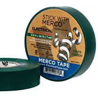 General Purpose Electrical Tape Short Roll, High Performance, Green
