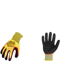 Ironclad R-PYR-06 2XL PYRO Knit Gloves, Heat Rating A2, Yellow & Black, Size 2X Large