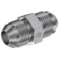 Steel, SAE J514 37° Flare Union, 3/8\