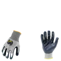 Ironclad KKC4N-02-S Command A4 Nitrile Gloves, Touchscreen, Vend Packed, Gray & Black, Size Small