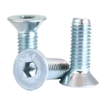 Metric 12.9 Flat Socket Cap, Din 7991, Zinc Cr+6, Alloy