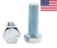 Hex Cap Screw 1/4-20 X 5/8 Grade 5 Zinc Domestic
