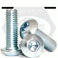 Button Socket Cap, Zinc Bake Cr+3, Alloy 