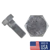 Usa Heavy Hex Structural Bolt, A325 Type 1, Hdg (Inch)