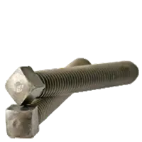 1/2 Dog Point Square Head Set Screw, Case Hardened, Plain (Inch)