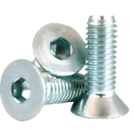 Flat Socket Cap, Zinc Bake Cr+3, Alloy