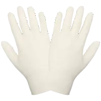 Natural Latex Disposable Gloves 5-Mil Fingers, Powder-Free, Textured Finish, FDA Compliant