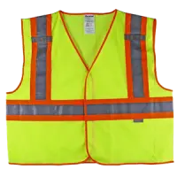PROFERRED High Visibility Safety Vest – Lime, Large, ANSI Class 2