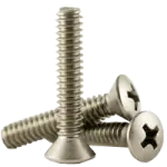 Machine Screw, Phillips Oval Head, Stainless Steel 18 8 