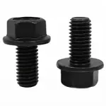 Indented Hex Grade 8 Black Phosphate & Oil