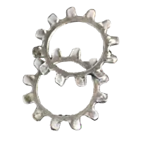 External Tooth Lockwasher, Zinc Cr+3 (Inch)
