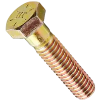 Metric 10.9 Asme Hex Head Screw, Zinc-Yellow