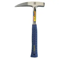 Rock Pick, 22 oz Head, 13 in, Steel Handle with Blue Shock Reduction Grip