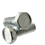 Machine Screw, Indented Hex Head Unslotted, Zinc Cr+3 