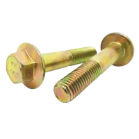 Metric Class 10.9 Hex Flange Screw, Non Serrated, Din 6921, Zinc-Yellow