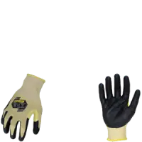 Ironclad KKC3KV-04-L Command Knit A3 Kevlar Gloves, Touchscreen, Vend Packed, Yellow & Black, Size Large