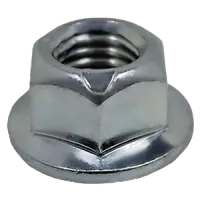 M6‑1.00 Metric Hex Flange Top Locknut, Class 10, DIN 6927 / DIN EN 1664, Zinc CR+3