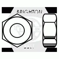 Brass Finished Hex Nut (Inch)