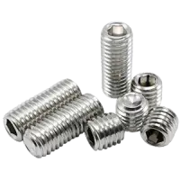 Flat Point Socket Set Screws, Stainless Steel 18 8