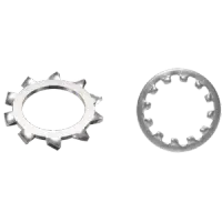 M8 Type A External Tooth Lock Washer, Stainless Steel A2 (18‑8)