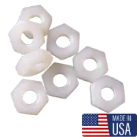 USA Nylon Hex Nuts, Plain