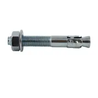 SHAPED ANCHOR BOLT W/ NUT & WASHER, PLAIN (INCH)